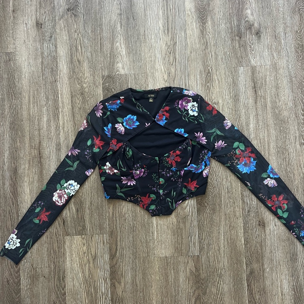 Revolve X AFRM cutout crop top